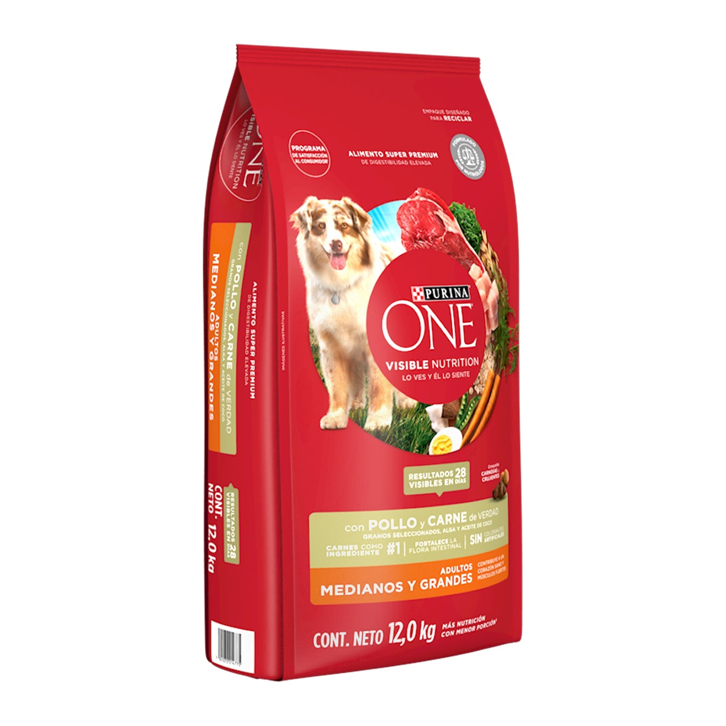 One Perro Adulto Carne 12 kg