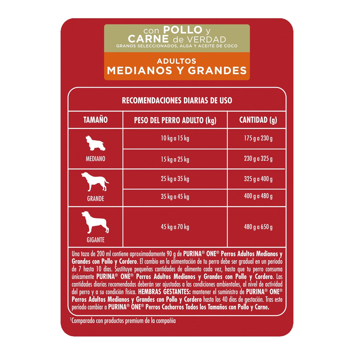 One Perro Adulto Carne 12 kg